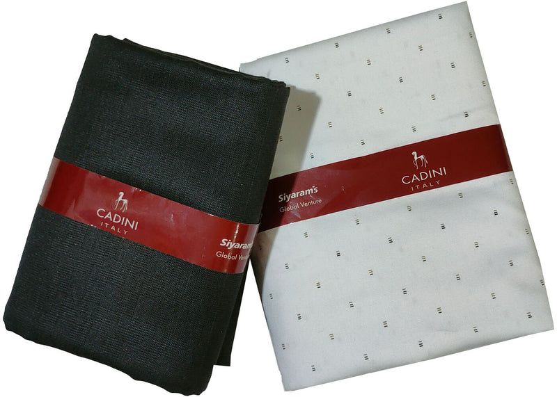 Siyaram"s Cotton Blend Printed Shirt & Trouser Fabric