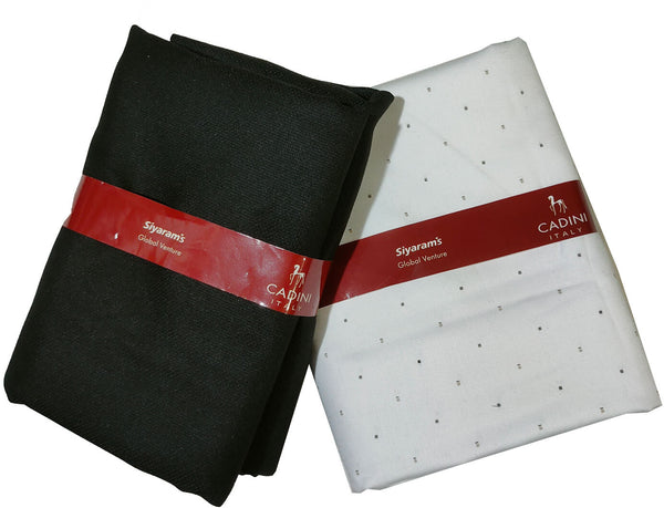 Siyaram"s Cotton Blend Printed Shirt & Trouser Fabric