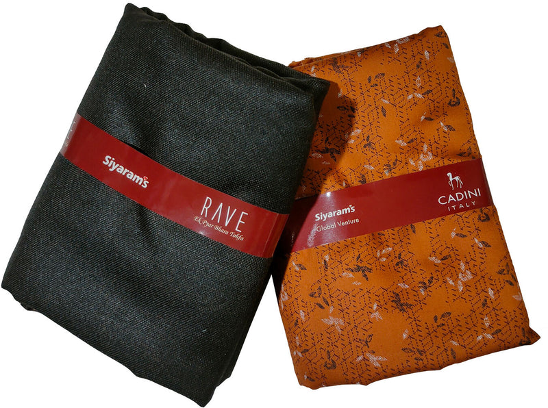 Siyaram"s Cotton Blend Solid Shirt & Trouser Fabric