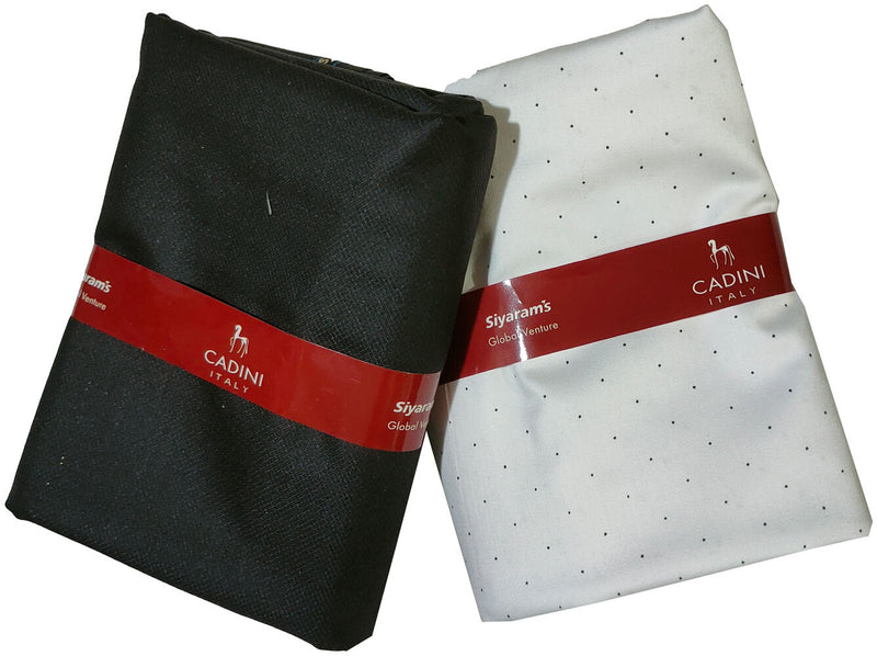 Siyaram"s Cotton Blend Printed Shirt & Trouser Fabric