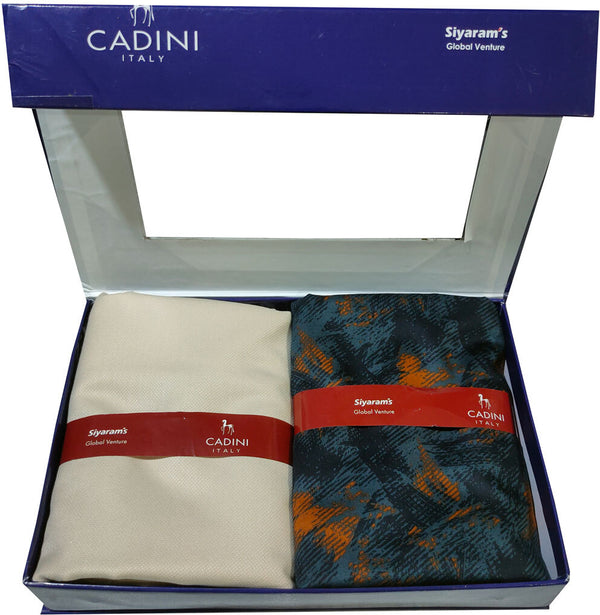 Siyaram"s Cotton Blend Solid Shirt & Trouser Fabric