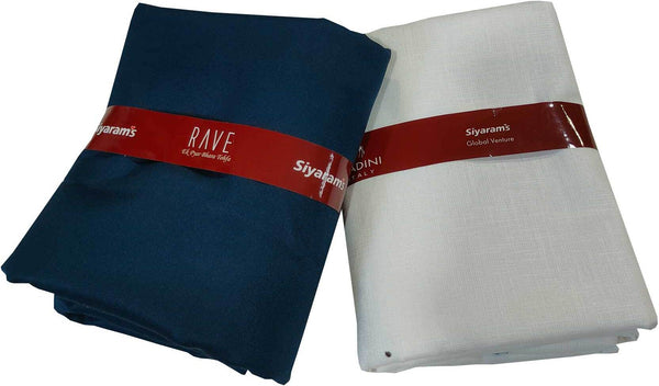 Siyaram"s Cotton Blend Solid Shirt & Trouser Fabric