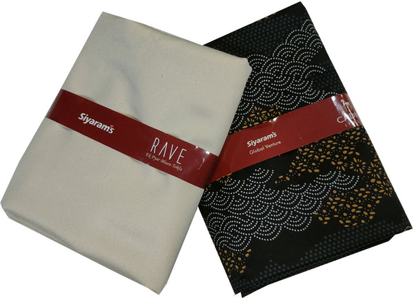 Siyaram"s Cotton Blend Printed Shirt & Trouser Fabric