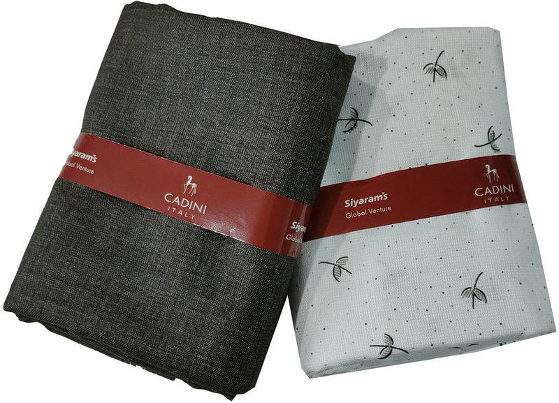 Siyaram"s Cotton Blend Printed Shirt & Trouser Fabric