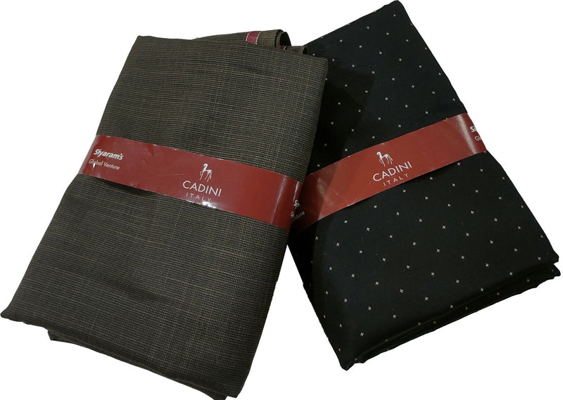 Siyaram"s Cotton Blend Printed Shirt & Trouser Fabric