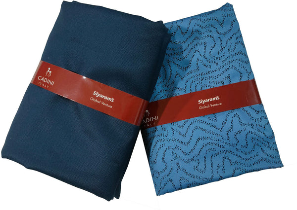 Siyaram"s Cotton Blend Printed Shirt & Trouser Fabric