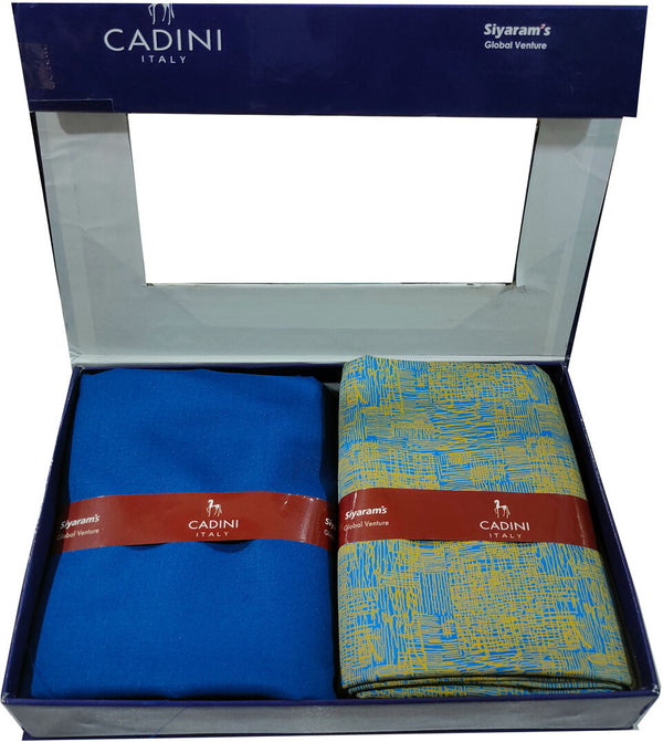 Siyaram"s Cotton Blend Printed Shirt & Trouser Fabric