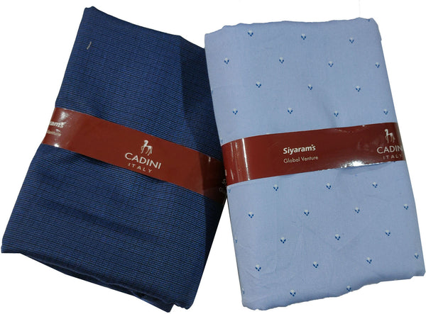 Siyaram"s Cotton Blend Printed Shirt & Trouser Fabric