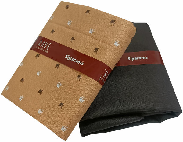 Siyaram"s Cotton Blend Printed Shirt & Trouser Fabric