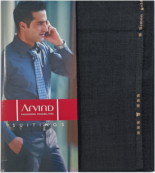 Arvind Polycotton Self Design Trouser Fabric