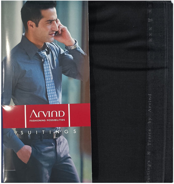 Arvind Polycotton Self Design Trouser Fabric