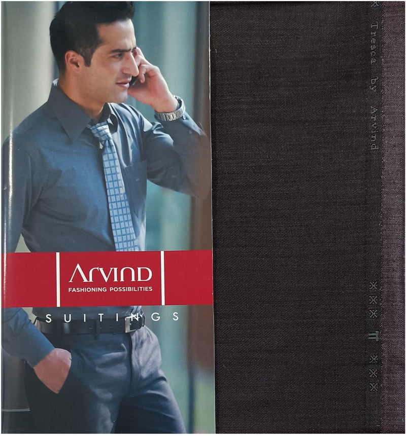 Arvind Polycotton Self Design Trouser Fabric