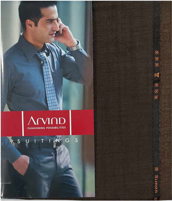 Arvind Polycotton Self Design Trouser Fabric