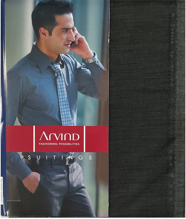 Arvind Polycotton Solid Trouser Fabric