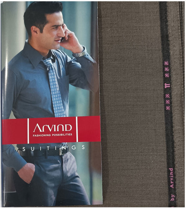 Arvind Polycotton Self Design Trouser Fabric