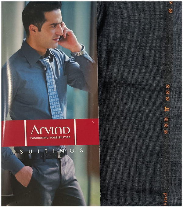 Arvind Polycotton Solid Trouser Fabric